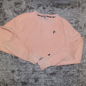PINK oversized crewneck sweatshirt